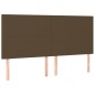 vidaXL Boxspringbett mit Matratze Dunkelbraun 200x200 cm Stoff vidaXL Boxspringbett mit Matratze Dunkelbraun 200x200 cm Stoff