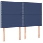 vidaXL Boxspringbett mit Matratze Blau 140x200 cm Stoff vidaXL Boxspringbett mit Matratze Blau 140x200 cm Stoff