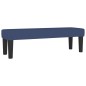 vidaXL Boxspringbett mit Matratze Blau 180x200 cm Stoff vidaXL Boxspringbett mit Matratze Blau 180x200 cm Stoff