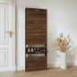 vidaXL Schuhschrank Braun Eichen-Optik 59x17x169 cm Holzwerkstoff vidaXL Schuhschrank Braun Eichen-Optik 59x17x169 cm Holzwerkstoff