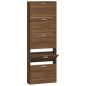 vidaXL Schuhschrank Braun Eichen-Optik 59x17x169 cm Holzwerkstoff vidaXL Schuhschrank Braun Eichen-Optik 59x17x169 cm Holzwerkstoff