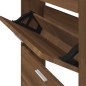 vidaXL Schuhschrank Braun Eichen-Optik 59x17x169 cm Holzwerkstoff vidaXL Schuhschrank Braun Eichen-Optik 59x17x169 cm Holzwerkstoff