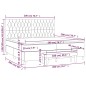 vidaXL Boxspringbett mit Matratze Dunkelbraun 200x200 cm Stoff vidaXL Boxspringbett mit Matratze Dunkelbraun 200x200 cm Stoff