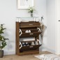 vidaXL Schuhschrank Braun Eichen-Optik 63x24x104 cm Holzwerkstoff vidaXL Schuhschrank Braun Eichen-Optik 63x24x104 cm Holzwerkstoff