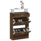 vidaXL Schuhschrank Braun Eichen-Optik 63x24x104 cm Holzwerkstoff vidaXL Schuhschrank Braun Eichen-Optik 63x24x104 cm Holzwerkstoff