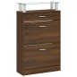 vidaXL Schuhschrank Braun Eichen-Optik 63x24x104 cm Holzwerkstoff vidaXL Schuhschrank Braun Eichen-Optik 63x24x104 cm Holzwerkstoff