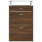 vidaXL Schuhschrank Braun Eichen-Optik 63x24x104 cm Holzwerkstoff vidaXL Schuhschrank Braun Eichen-Optik 63x24x104 cm Holzwerkstoff