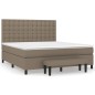 vidaXL Boxspringbett mit Matratze Taupe 180x200 cm Stoff vidaXL Boxspringbett mit Matratze Taupe 180x200 cm Stoff