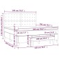 vidaXL Boxspringbett mit Matratze Taupe 180x200 cm Stoff vidaXL Boxspringbett mit Matratze Taupe 180x200 cm Stoff