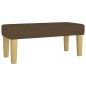 vidaXL Boxspringbett mit Matratze Dunkelbraun 90x200 cm Stoff vidaXL Boxspringbett mit Matratze Dunkelbraun 90x200 cm Stoff