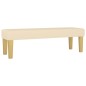 vidaXL Boxspringbett mit Matratze Creme 140x190 cm Stoff vidaXL Boxspringbett mit Matratze Creme 140x190 cm Stoff
