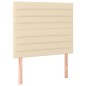 vidaXL Boxspringbett mit Matratze Creme 90x190 cm Stoff vidaXL Boxspringbett mit Matratze Creme 90x190 cm Stoff