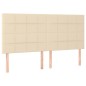 vidaXL Boxspringbett mit Matratze Creme 180x200 cm Stoff vidaXL Boxspringbett mit Matratze Creme 180x200 cm Stoff