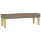 vidaXL Boxspringbett mit Matratze Taupe 140x190 cm Stoff vidaXL Boxspringbett mit Matratze Taupe 140x190 cm Stoff