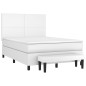 vidaXL Boxspringbett mit Matratze Weiß 140x200 cm Kunstleder vidaXL Boxspringbett mit Matratze Weiß 140x200 cm Kunstleder