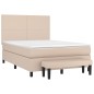 vidaXL Boxspringbett Matratze Cappuccino-Braun 140x190cm Kunstleder vidaXL Boxspringbett Matratze Cappuccino-Braun 140x190cm Kunstleder