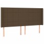 vidaXL Boxspringbett mit Matratze & LED Dunkelbraun 200x200 cm Stoff vidaXL Boxspringbett mit Matratze & LED Dunkelbraun 200x200 cm Stoff