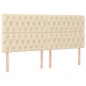 vidaXL Boxspringbett mit Matratze Creme 180x200 cm Stoff vidaXL Boxspringbett mit Matratze Creme 180x200 cm Stoff