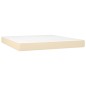 vidaXL Boxspringbett mit Matratze Creme 180x200 cm Stoff vidaXL Boxspringbett mit Matratze Creme 180x200 cm Stoff