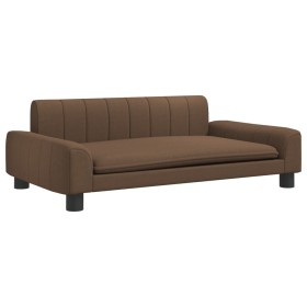 vidaXL Hundebett Braun 90x53x30 cm Stoff