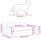 vidaXL Hundebett Braun 90x53x30 cm Stoff vidaXL Hundebett Braun 90x53x30 cm Stoff