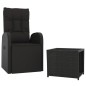 vidaXL 2-tlg. Garten-Lounge-Set Schwarz Poly Rattan & Stahl vidaXL 2-tlg. Garten-Lounge-Set Schwarz Poly Rattan & Stahl
