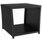 vidaXL 2-tlg. Garten-Lounge-Set Schwarz Poly Rattan & Stahl vidaXL 2-tlg. Garten-Lounge-Set Schwarz Poly Rattan & Stahl