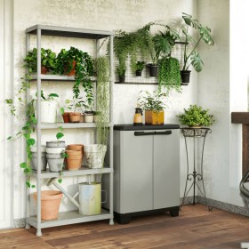 Keter Lagerschrank Niedrig Planet Grau und Schwarz 