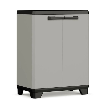 Keter Lagerschrank Niedrig Planet Grau und Schwarz 