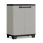 Keter Lagerschrank Niedrig Planet Grau und Schwarz Keter Lagerschrank Niedrig Planet Grau und Schwarz