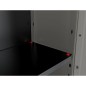Keter Lagerschrank Niedrig Planet Grau und Schwarz Keter Lagerschrank Niedrig Planet Grau und Schwarz