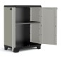 Keter Lagerschrank Niedrig Planet Grau und Schwarz Keter Lagerschrank Niedrig Planet Grau und Schwarz