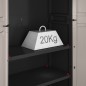 Keter Lagerschrank mit Einlegeböden Pro Schwarz Grau Keter Lagerschrank mit Einlegeböden Pro Schwarz Grau