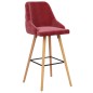 vidaXL Barhocker 2 Stk. Weinrot Samt vidaXL Barhocker 2 Stk. Weinrot Samt