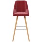 vidaXL Barhocker 2 Stk. Weinrot Samt vidaXL Barhocker 2 Stk. Weinrot Samt