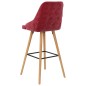vidaXL Barhocker 2 Stk. Weinrot Samt vidaXL Barhocker 2 Stk. Weinrot Samt