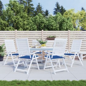 vidaXL Gartenstuhl-Kissen 6 Stk. Königsblau 40x40x3 cm Oxford-Gewebe