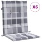 vidaXL Gartenstuhlauflagen für Niedriglehner 6 Stk. 100x50x3 cm vidaXL Gartenstuhlauflagen für Niedriglehner 6 Stk. 100x50x3 cm