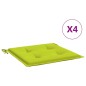 vidaXL Gartenstuhl-Kissen 4 Stk. Hellgrün 40x40x3 cm Oxford-Gewebe vidaXL Gartenstuhl-Kissen 4 Stk. Hellgrün 40x40x3 cm Oxford-Gewebe