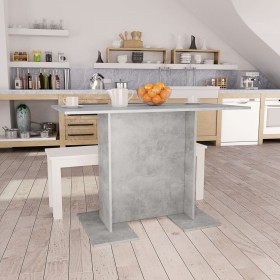 vidaXL Esstisch Betongrau 110x60x75 cm Holzwerkstoff