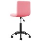 vidaXL Bürostuhl Drehbar Rosa Samt vidaXL Bürostuhl Drehbar Rosa Samt