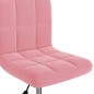 vidaXL Bürostuhl Drehbar Rosa Samt vidaXL Bürostuhl Drehbar Rosa Samt