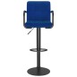 vidaXL Barhocker 2 Stk. Blau Stoff vidaXL Barhocker 2 Stk. Blau Stoff