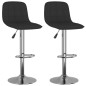 vidaXL Barhocker 2 Stk. Schwarz Stoff vidaXL Barhocker 2 Stk. Schwarz Stoff