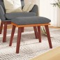 vidaXL Fußhocker Hellgrau 45x29,5x35 cm Stoff und Kunstleder vidaXL Fußhocker Hellgrau 45x29,5x35 cm Stoff und Kunstleder
