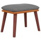 vidaXL Fußhocker Hellgrau 45x29,5x35 cm Stoff und Kunstleder vidaXL Fußhocker Hellgrau 45x29,5x35 cm Stoff und Kunstleder