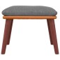vidaXL Fußhocker Hellgrau 45x29,5x35 cm Stoff und Kunstleder vidaXL Fußhocker Hellgrau 45x29,5x35 cm Stoff und Kunstleder