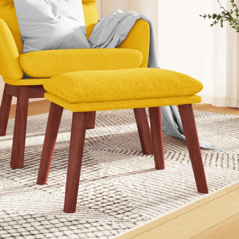 vidaXL Fußhocker Senfgelb 45x29,5x35 cm Stoff vidaXL Fußhocker Senfgelb 45x29,5x35 cm Stoff
