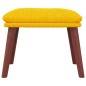 vidaXL Fußhocker Senfgelb 45x29,5x35 cm Stoff vidaXL Fußhocker Senfgelb 45x29,5x35 cm Stoff
