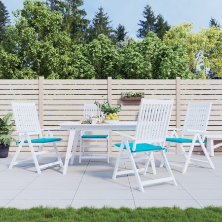 vidaXL Gartenstuhl-Kissen 4 Stk. Türkis 40x40x3 cm Stoff